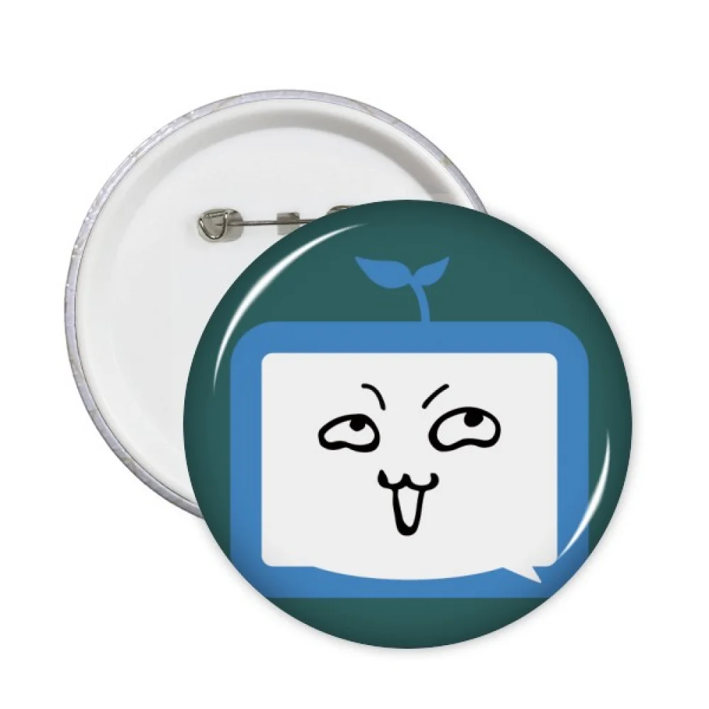 Saplings Insidious Small TV Happy Original Pins Badge Button Round Clothing Decoration 5pcs