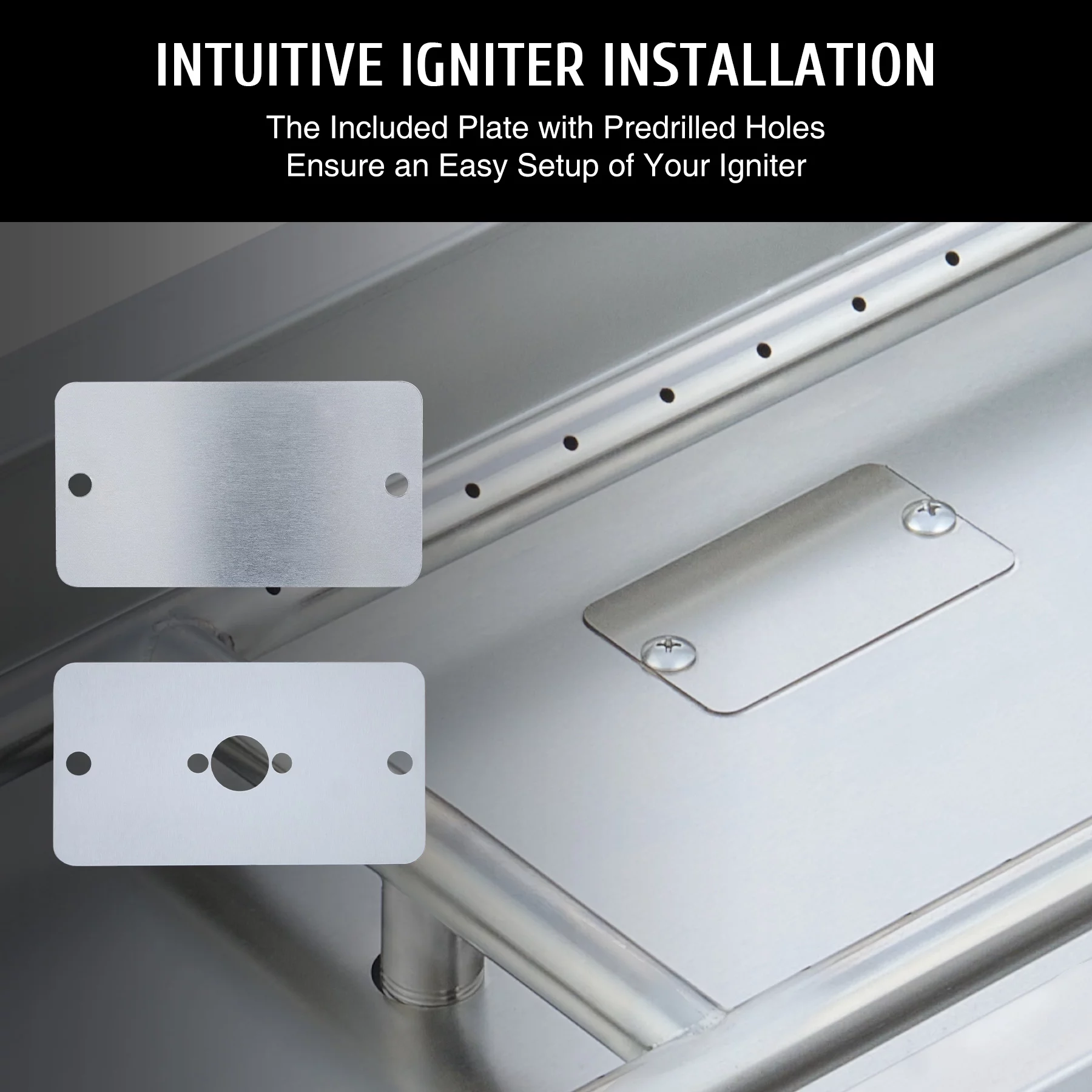 36x12 Inch Fire Pit Pan with Burner Drop-In Gas Propane Fireplace Tray 150k BTUs