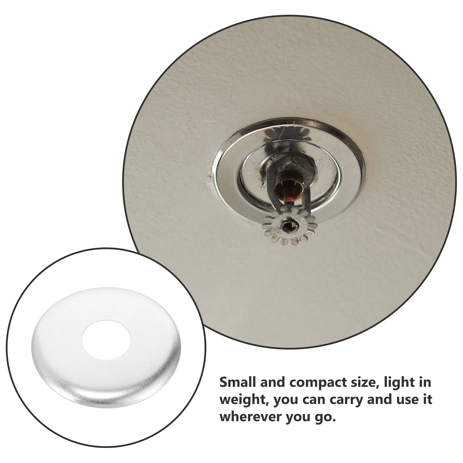 10pcs Fire Sprinkler Cover Plate 1/2 Inch Sprinkler Escutcheon Replacement Cover