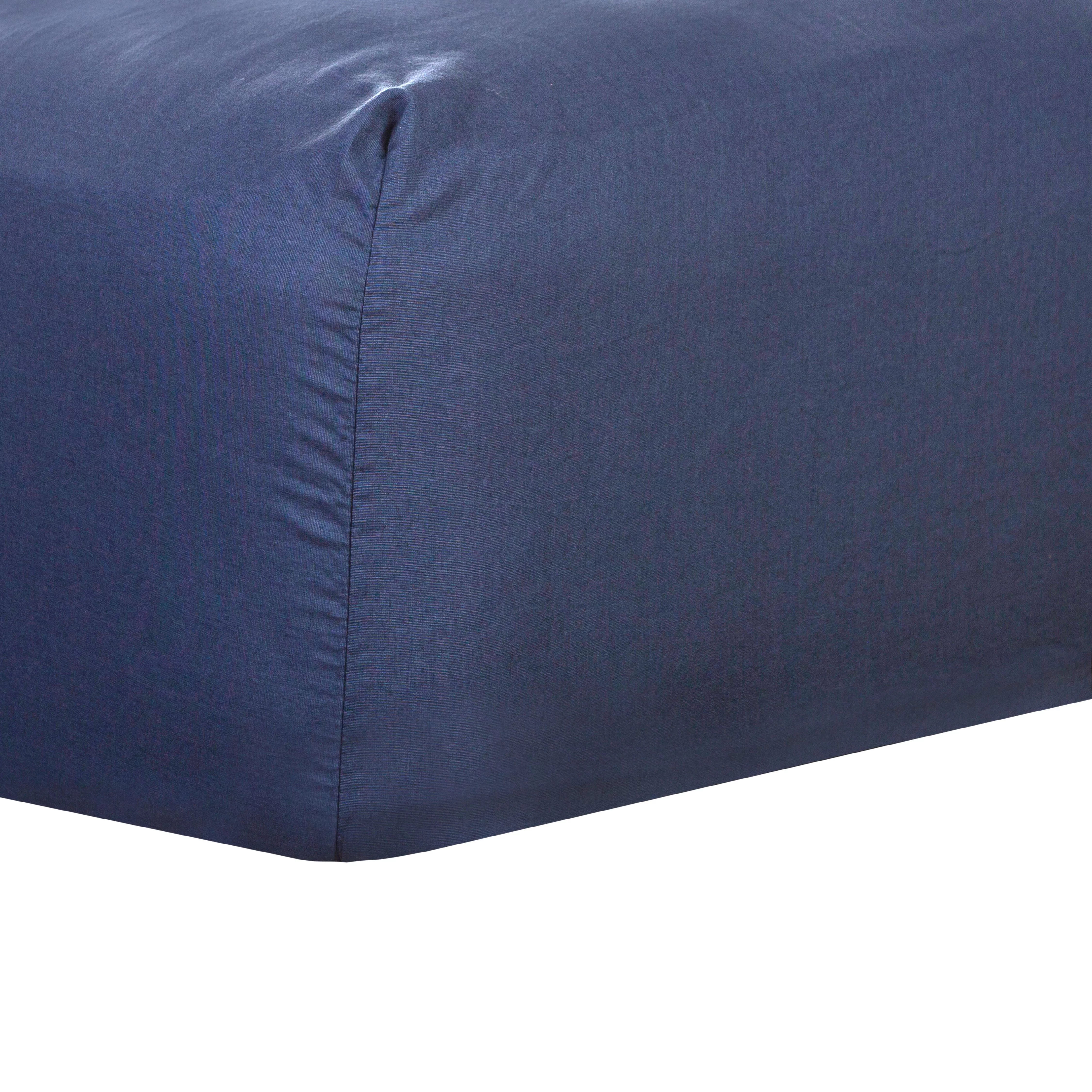 Better Homes & Gardens Washed Cotton Percale 300 Thread Count Sheet Set, King, Indigo