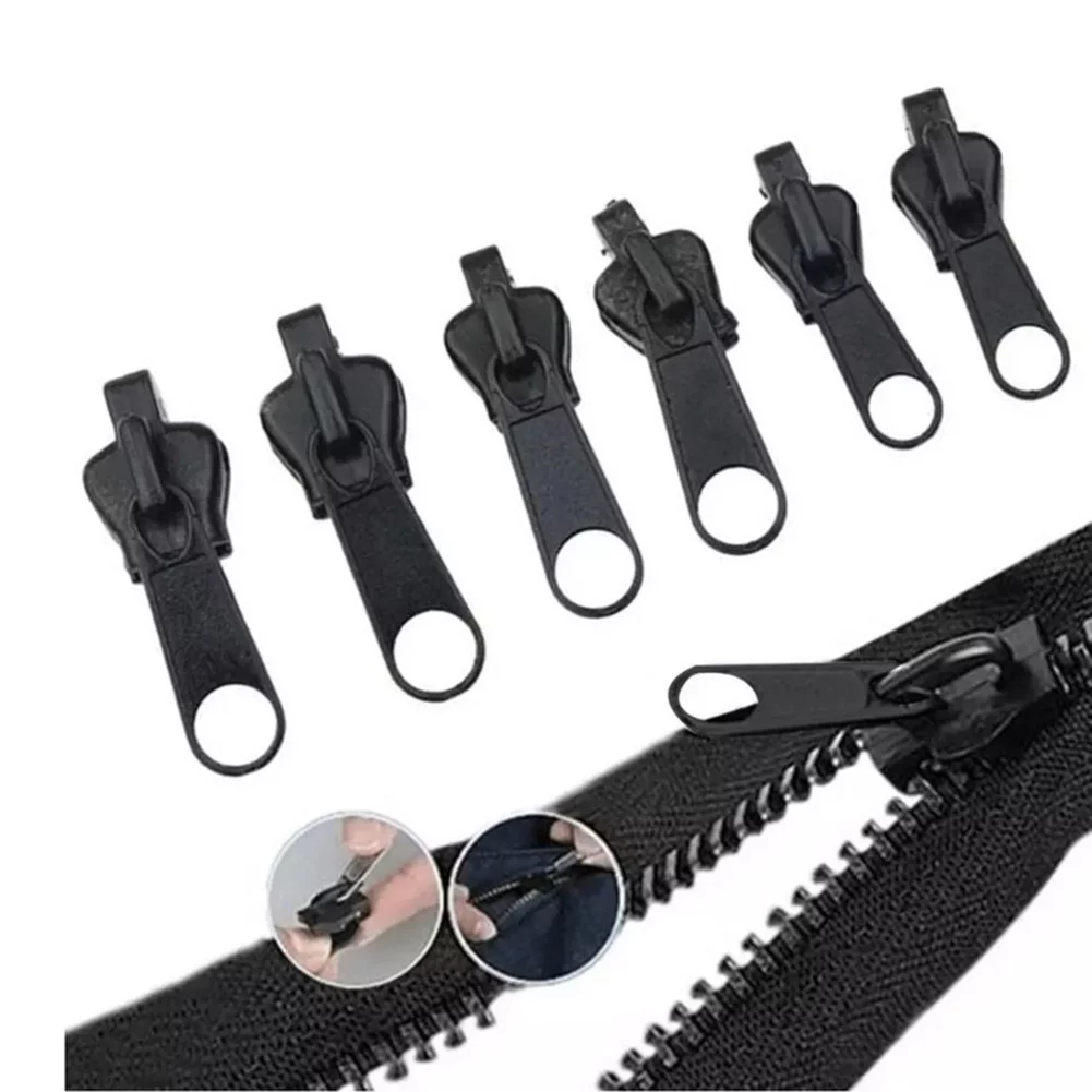 6 Pcs Set Pull Lock Repair Kit Zip Sliders Spirals Instant Fix Your Own Sewing