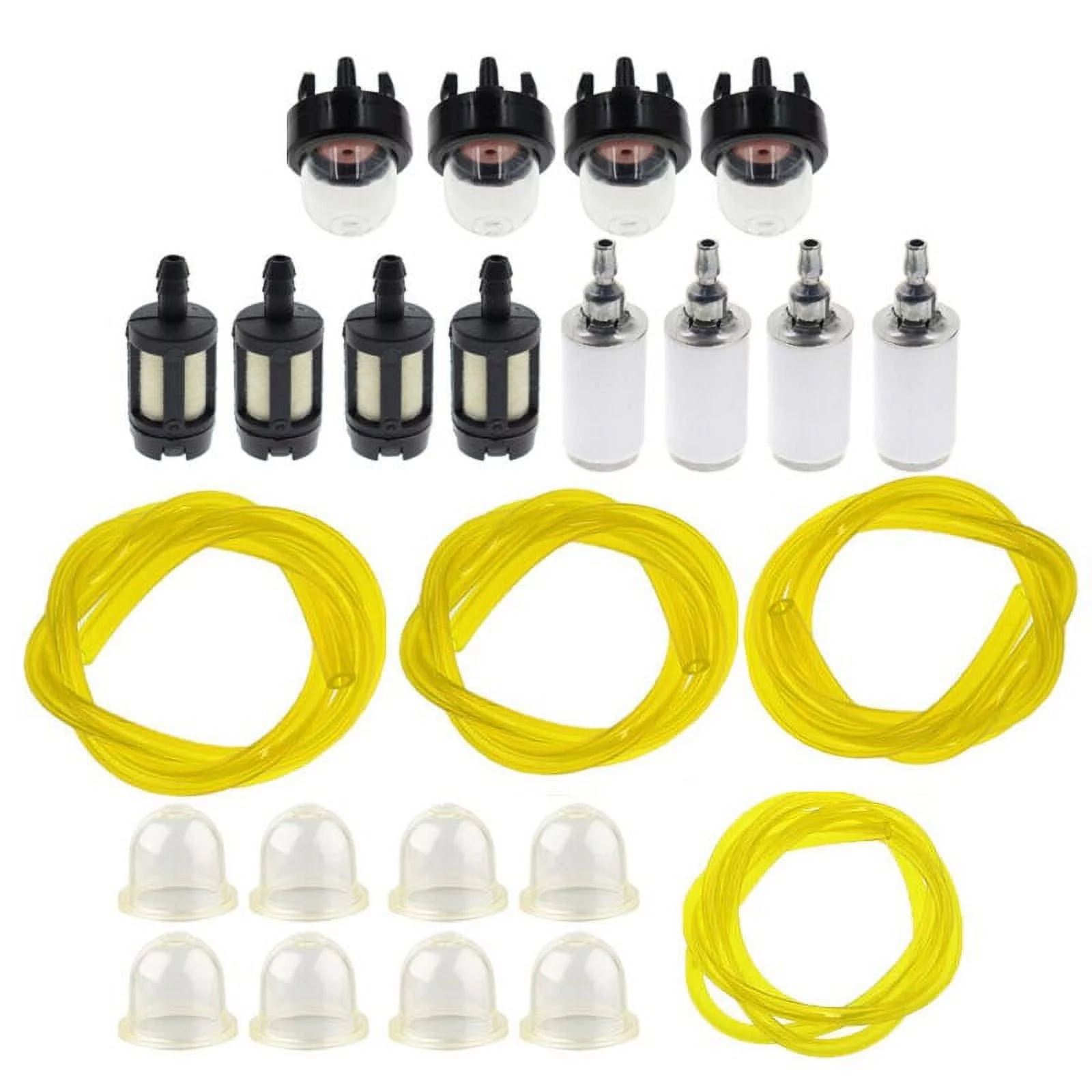 Fuel Filter Line Hose Primer Bulb Kit For Poulan Weed Eater Gas Chainsaw Trimmer