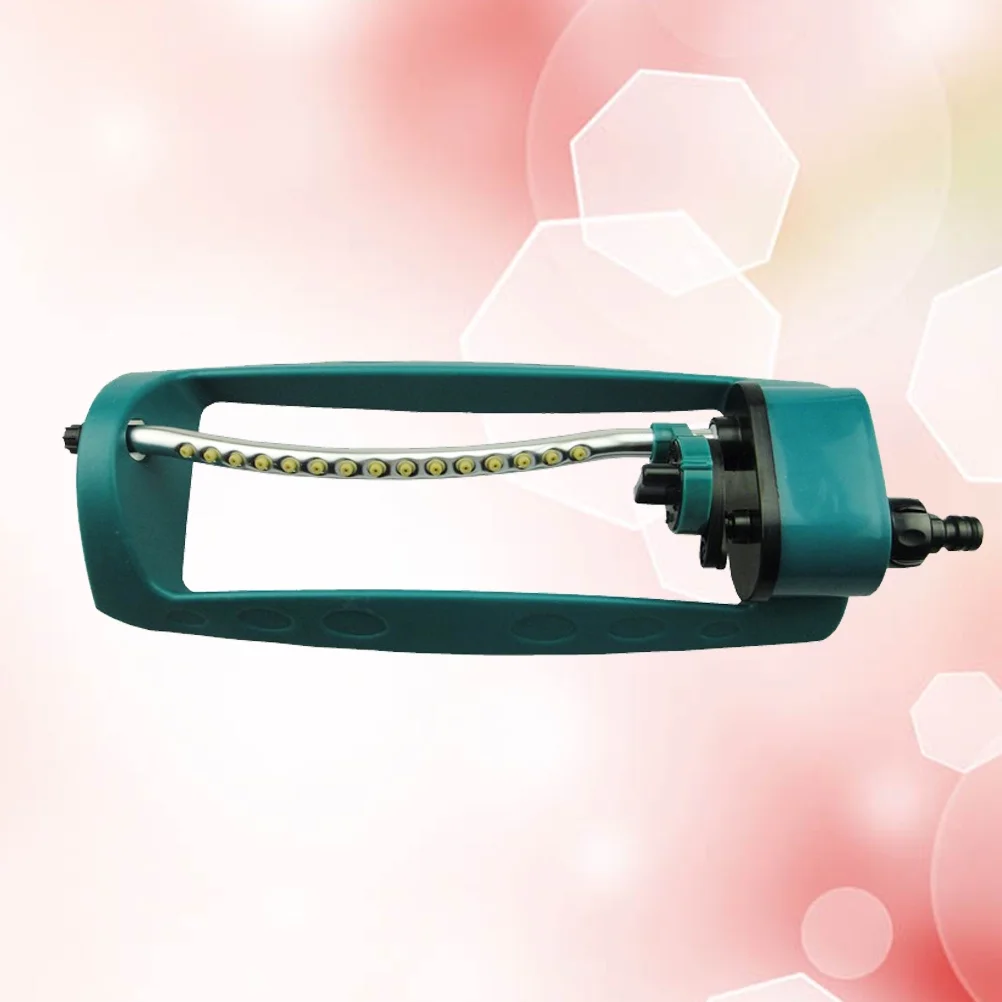 Guichaokj Lawn Sprinkler 15-Hole Water Sprinkler Automatic Swaying Garden Sprinkler (Green)