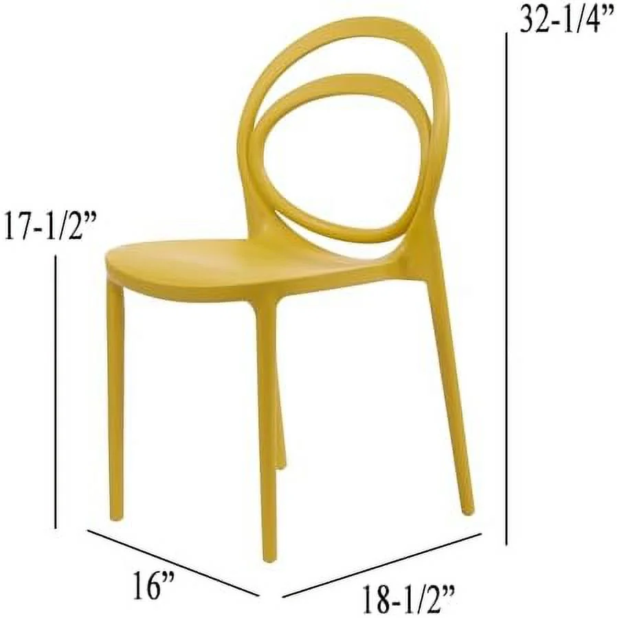 MQLIFEBOOM Modern Bentwood Design Stackable Dining Chair for Both Indoor and Outdoor \u2013  ()