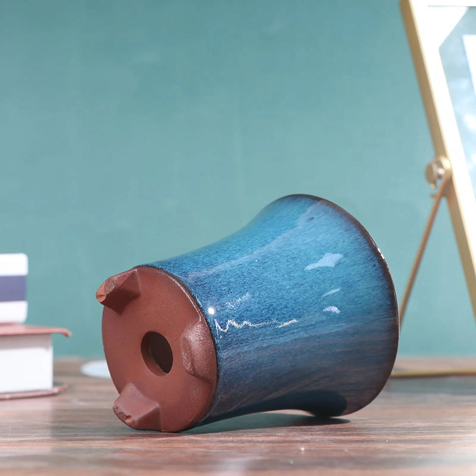 Chinese Style Bonsai Pots Breathable Stoneware Bonsai Pots With Holes Flowerpot