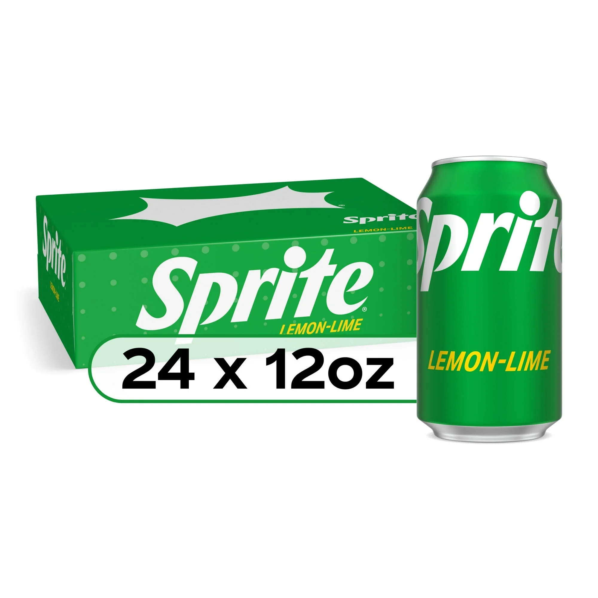 Sprite Lemon Lime Soda Pop, 12 fl oz Cans, 24 Pack (Pack Of 2) 48 Packs Total