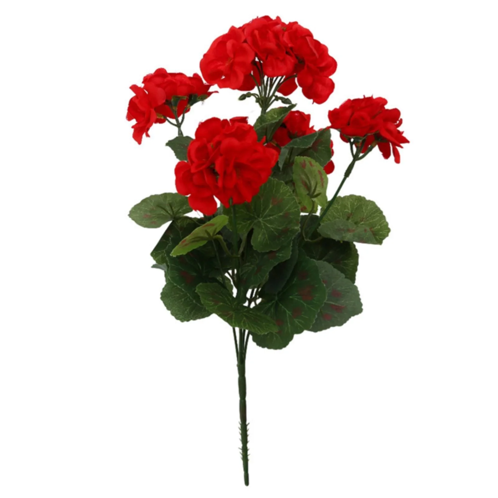 WYQLFSB Flowers Artificial for Decoration Flower Begonia Flower European And American Home Furnishing Decoration Flower Arrangement Decoration Geranium Silk Flower Home Decor Red One Size