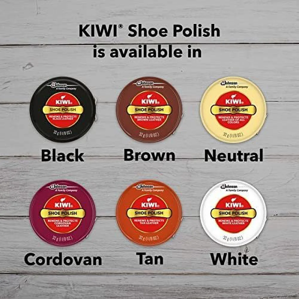 Kiwi 10111 Shoe Paste Polish 1-1/8 Ounce, Black