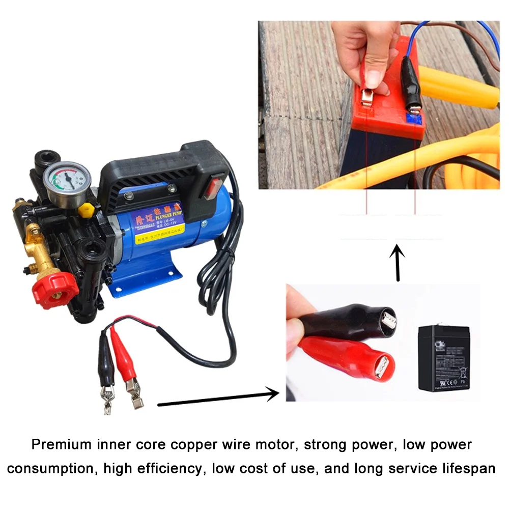 KKmoon Electric Double Cylinders Piston Pump High Pressure Garden Spraying Watering Tools Car Washer Agricultural Irrigation Device