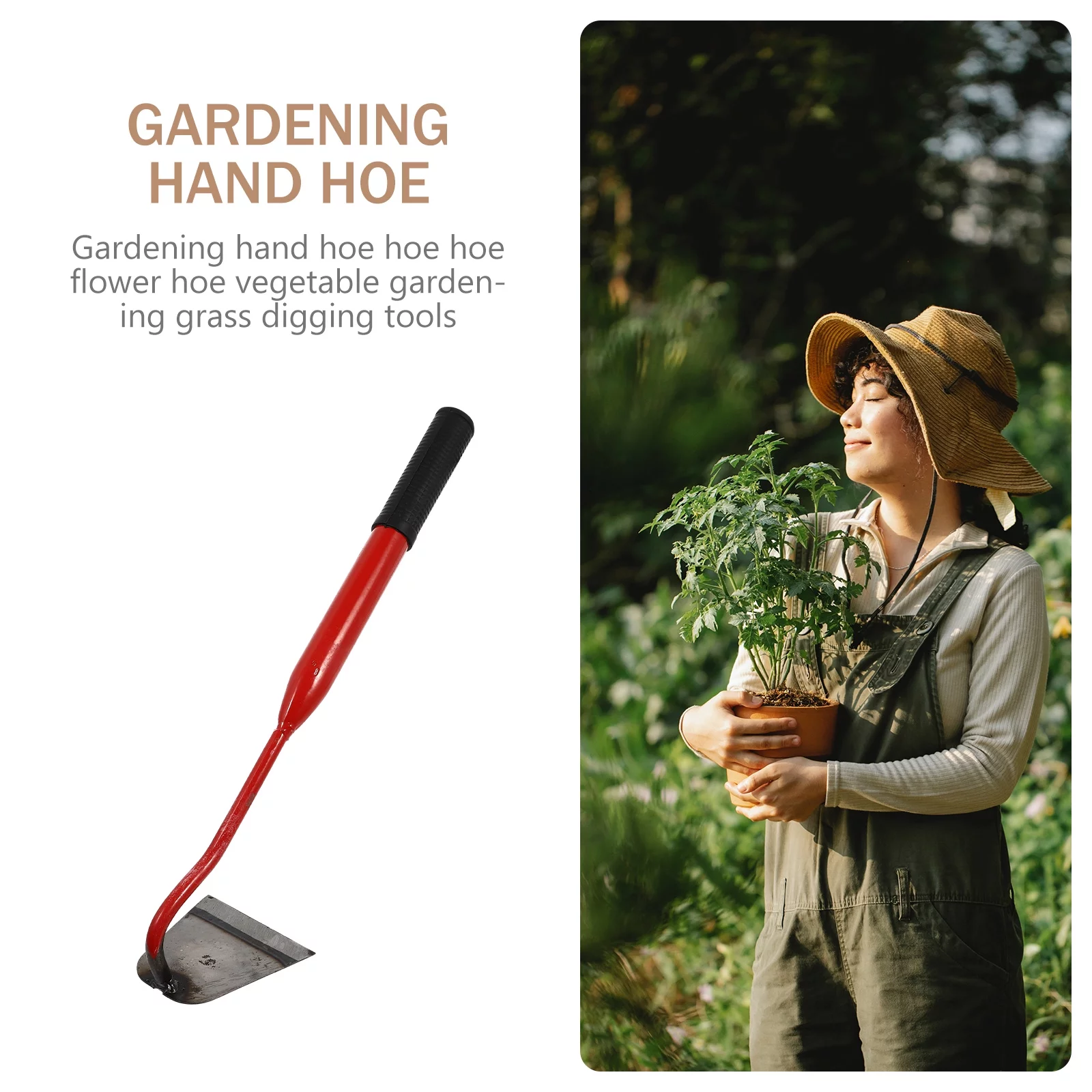 Gongxipen 2pcs Gardening Hand Hoe Flower Hoe Vegetable Gardening Grass Digging Tool