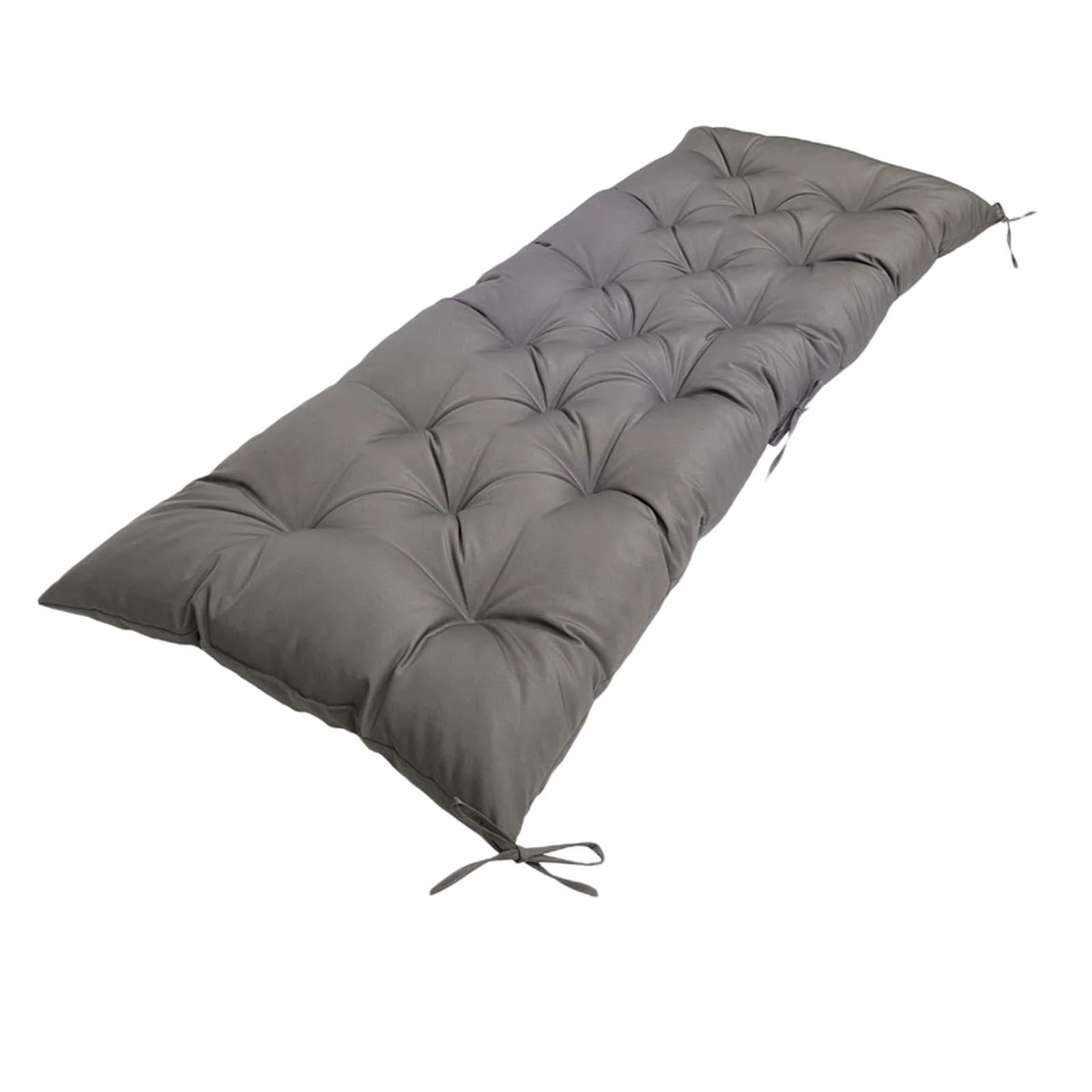 Gazechimp Garden Bench Pad with Ties for Wicker Settee Porch Rockers Outdoor Furniture Dark Gray