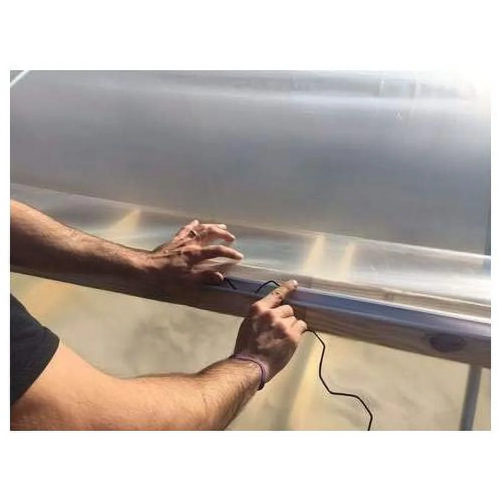 Spring Wire & Lock Channel - Greenhouse Wiggle Spring Lock & U-Channel Bundle, 20 Of Each, Greenhouse Plastic Or Shade Cloth Attachment