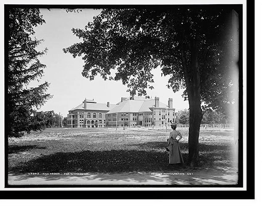 Historic Framed Print, Ann Arbor, the gymnasium, 17-7/8