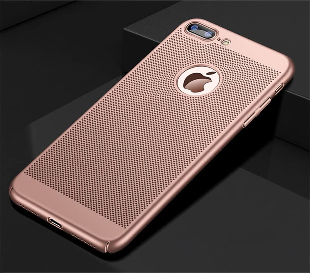 Heat Dissipation iPhone SE 2020 (Gen2) Case (Rose Gold) Breathable Cooling Hollow Cellular Hole Full Camera Lens Protection Ultra Slim Cover