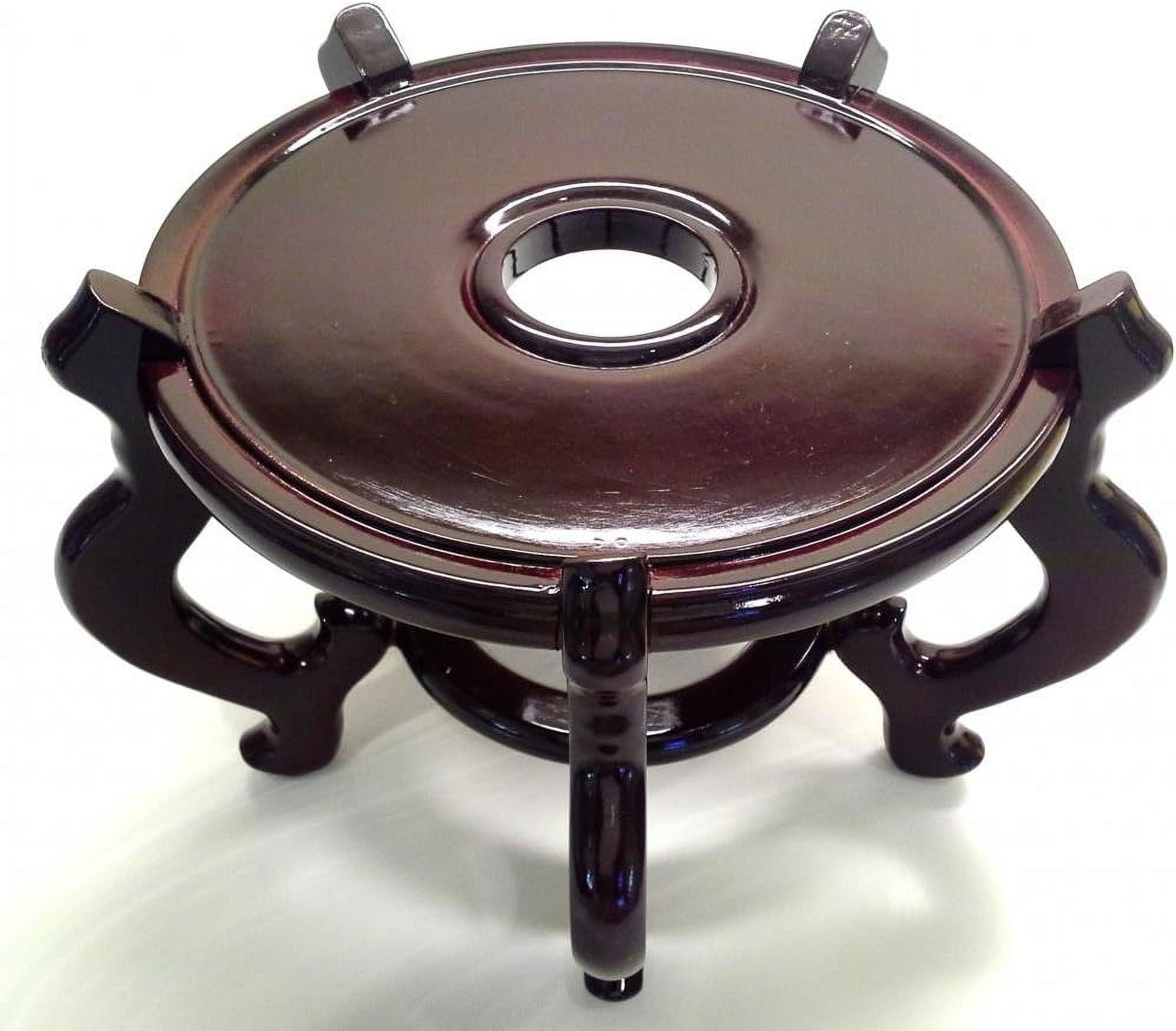 Feng Shui Import Oriental Chinese Japanese Asian Accents, Accessories, Decor - Oriental Jardiniere Planter Pot 5 Leg Base/Fish Bowl Stand 7.5 Inches
