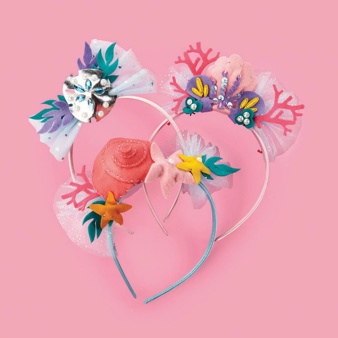 Bright Stripes Sea & Do DIY Mermaid Headbands Craft Kit