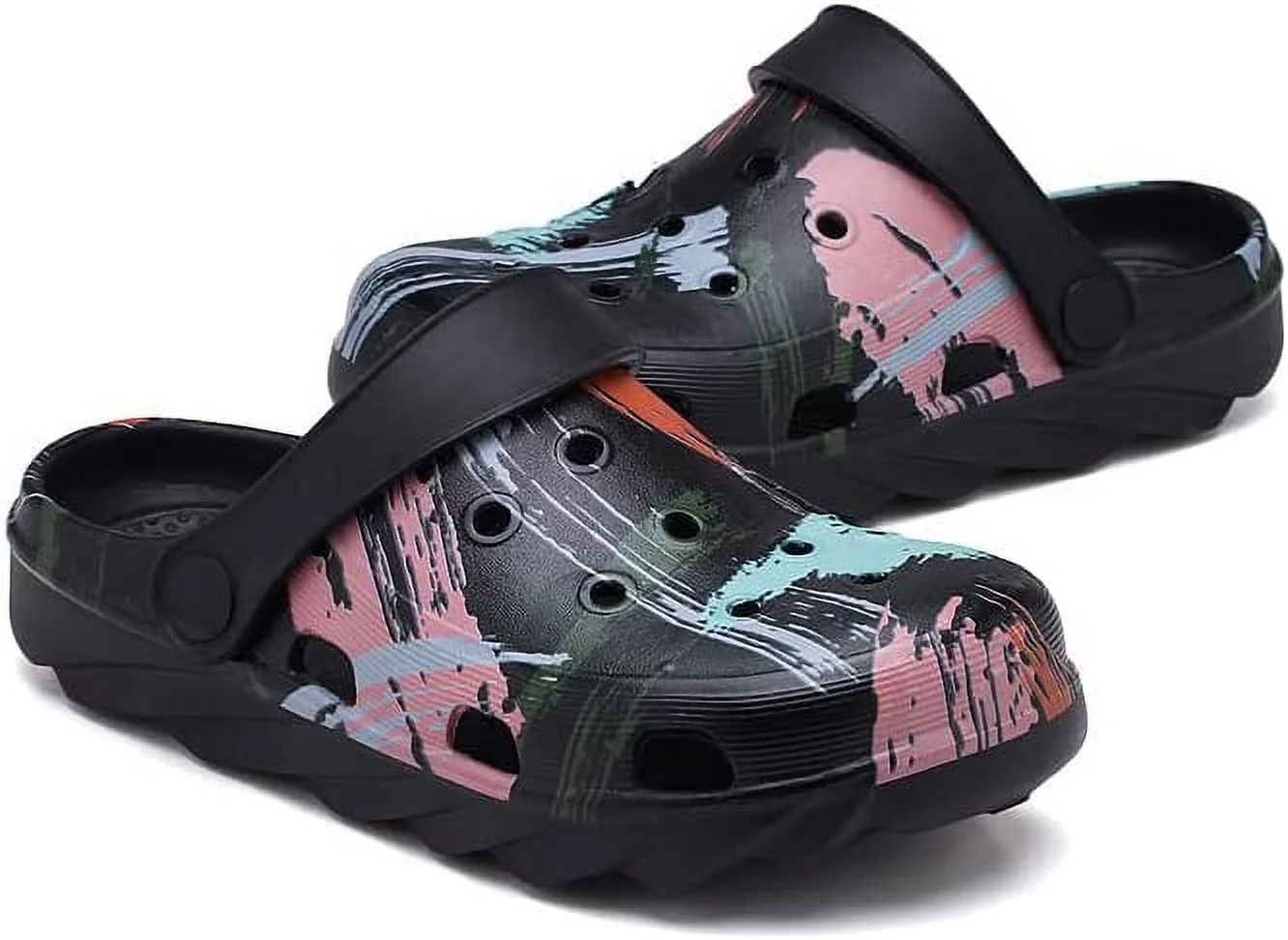 KAQ Kid's Garden Clogs Cute Slides Sandals Toddlers Beach Pool Shower Shoes with Non-Slip Sole