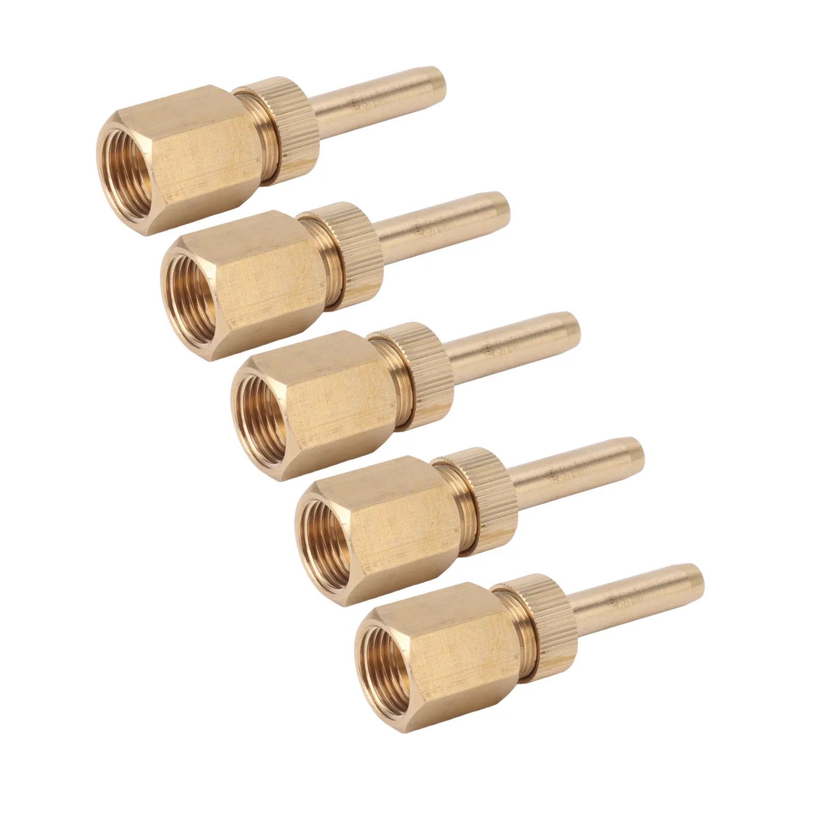 Verdant Touch Swimming Pool Brass Deck Jet Nozzle 5PCS Fountain Nozzle Fountain Water Spray Sprinkler Head Swimming Pool Brass Deck Jet Nozzle Direct Injection G1/2in Inner Thread