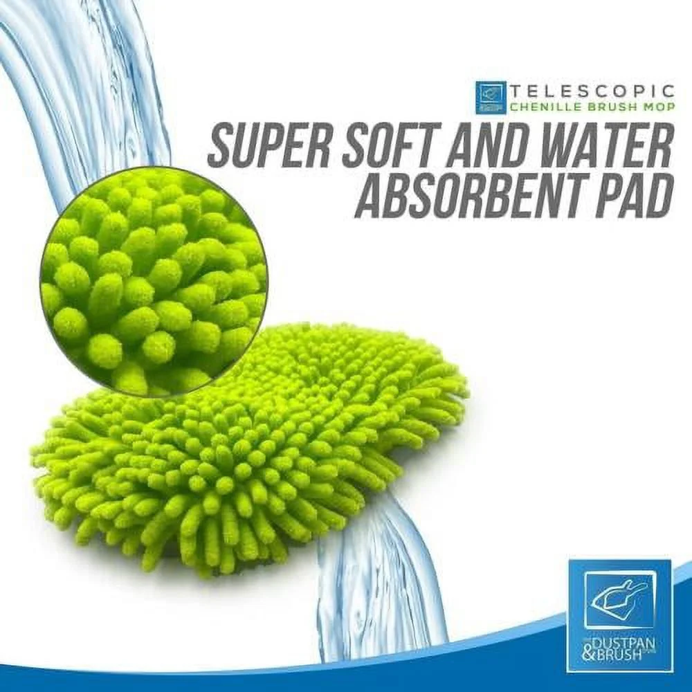 Telescopic Car Wash Mop Brush Kit Long Handle Vehicle Cleaning Tool 3gear Length