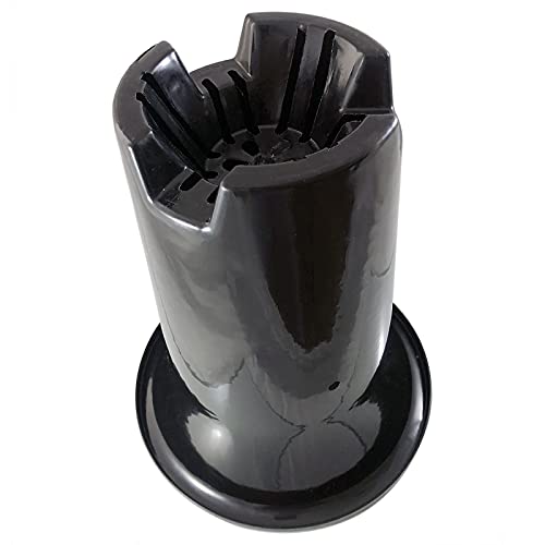 10 PCS BTDP Elegant Flowerpot 9.5x11.75 Black Plastic The deepth Round Planting Pot Strong Planting Function and Good Decoration Effect, volume 3-4 trade-gallon