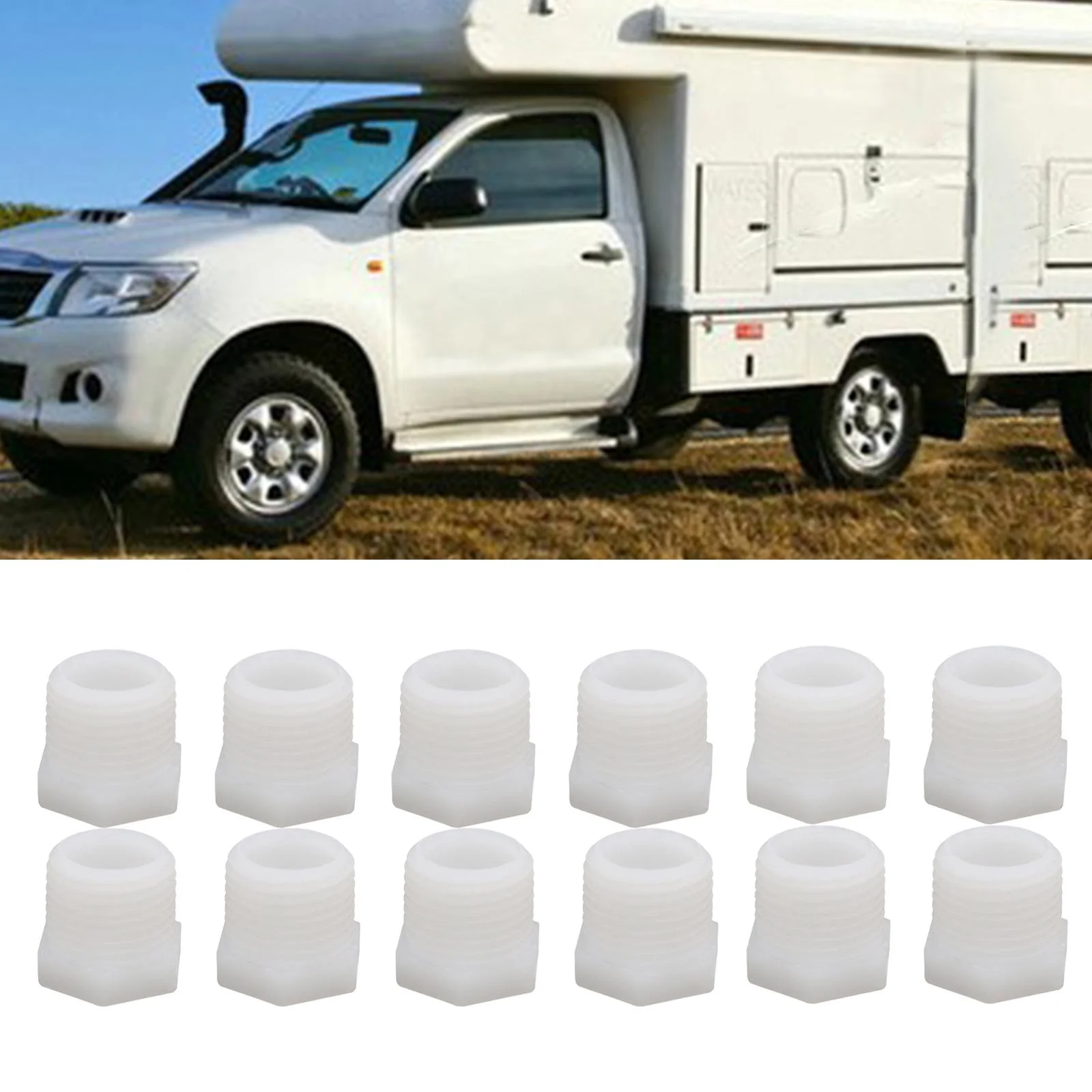 jiaping 12 Pieces RV Water Heater Drain Plug Assembly High Strength Modification