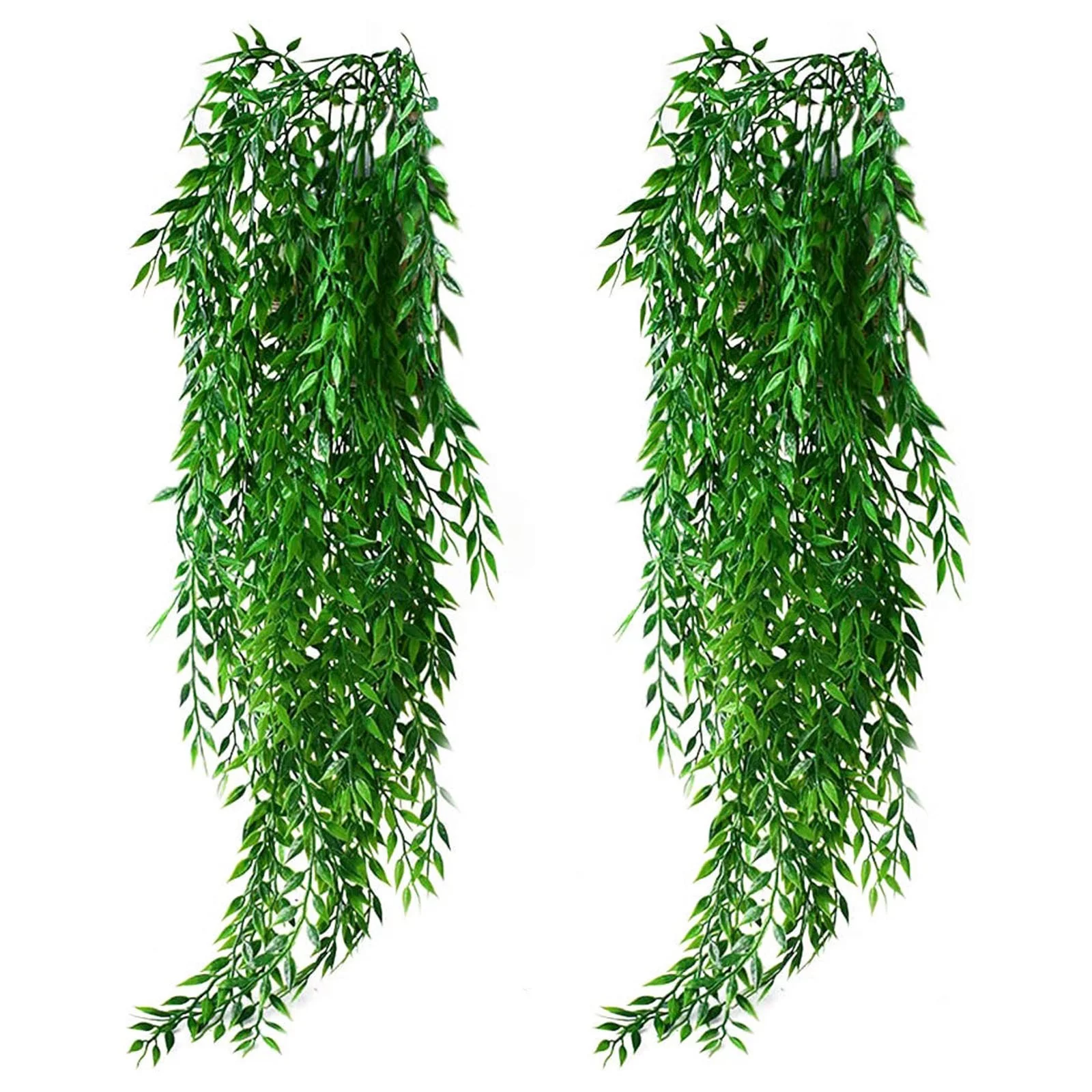 Mother's Day Sale- Hanging PCS Bracket Trailing Garland 2 Hanging Artificial Flower Vine Home Decor