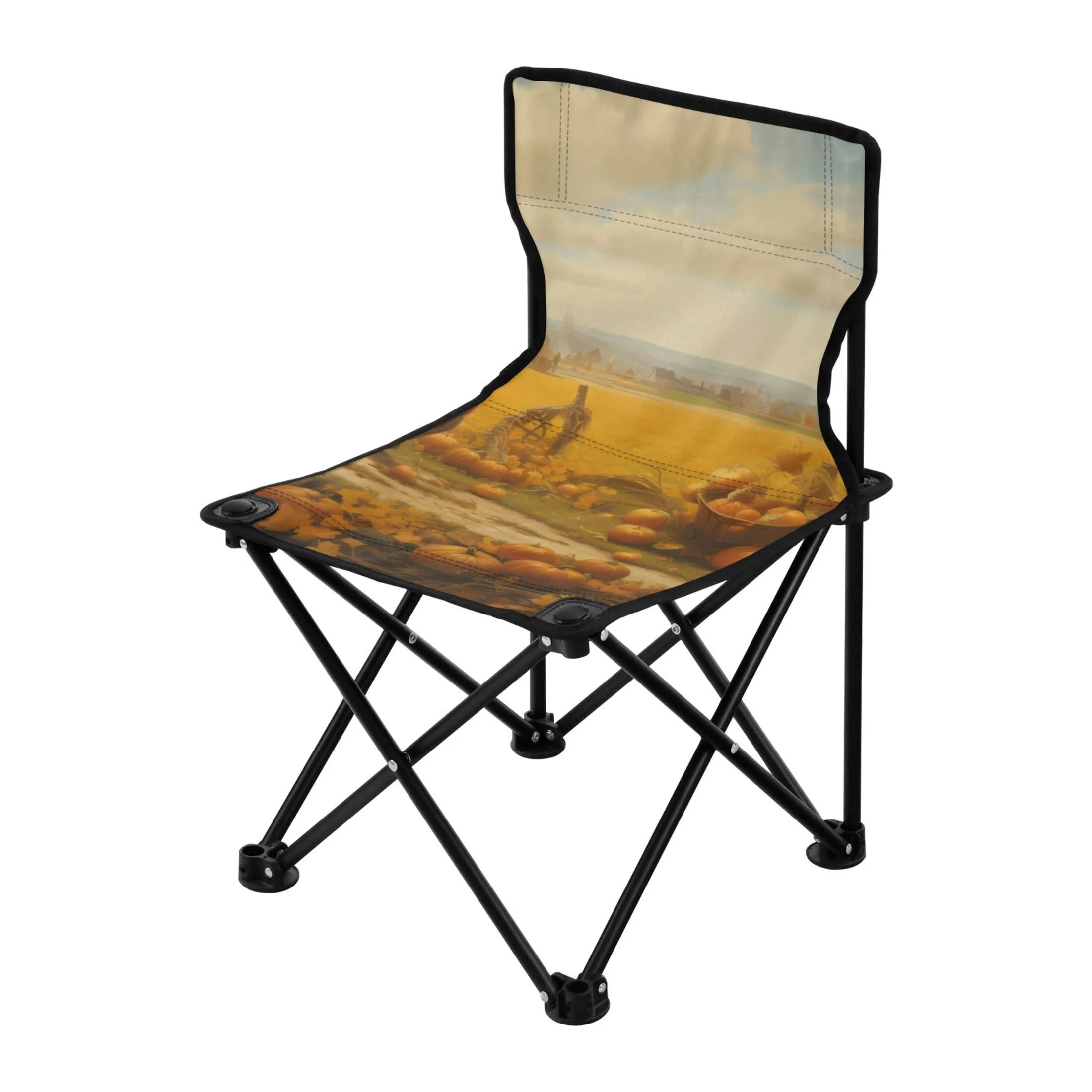 Fields Abstract Portable Camping Chair Outdoor Folding Beach Chair Fishing Chair Lawn Chair with Carry Bag Support to 220LBS