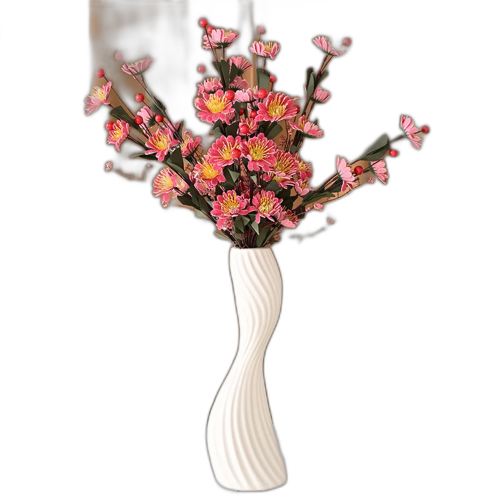 Peony Flower Simulation False False Flower New Living Room Putting Table Flower Pot Flower Flower Flower Beast Powder Butterfly Flower