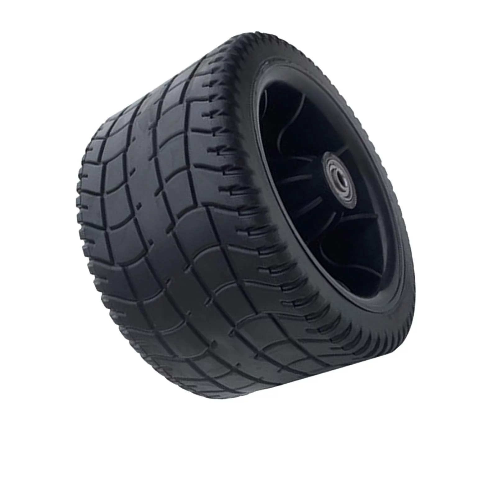 4inch Wide Wagon Cart Wheel PP Tires Black for Hand Trucks and Yard Trailers
