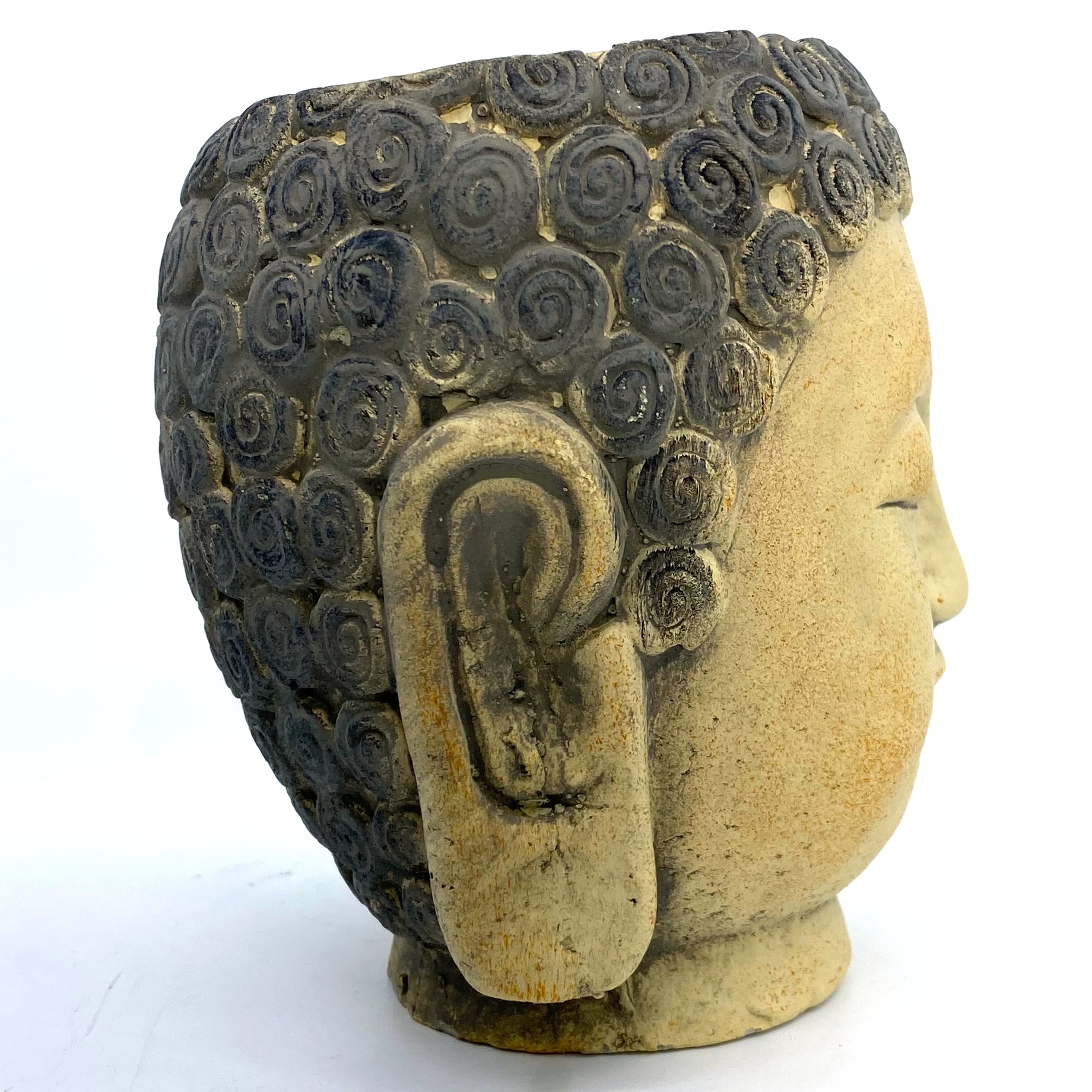 Buddha Head Cement Planter Pot for Plants Flowers Succulants 4