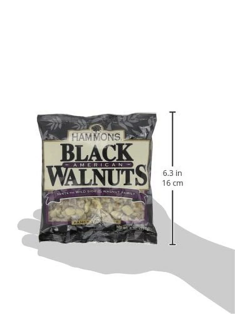 Hammons Fancy Large Black Walnuts, 8-Ounce Bag
