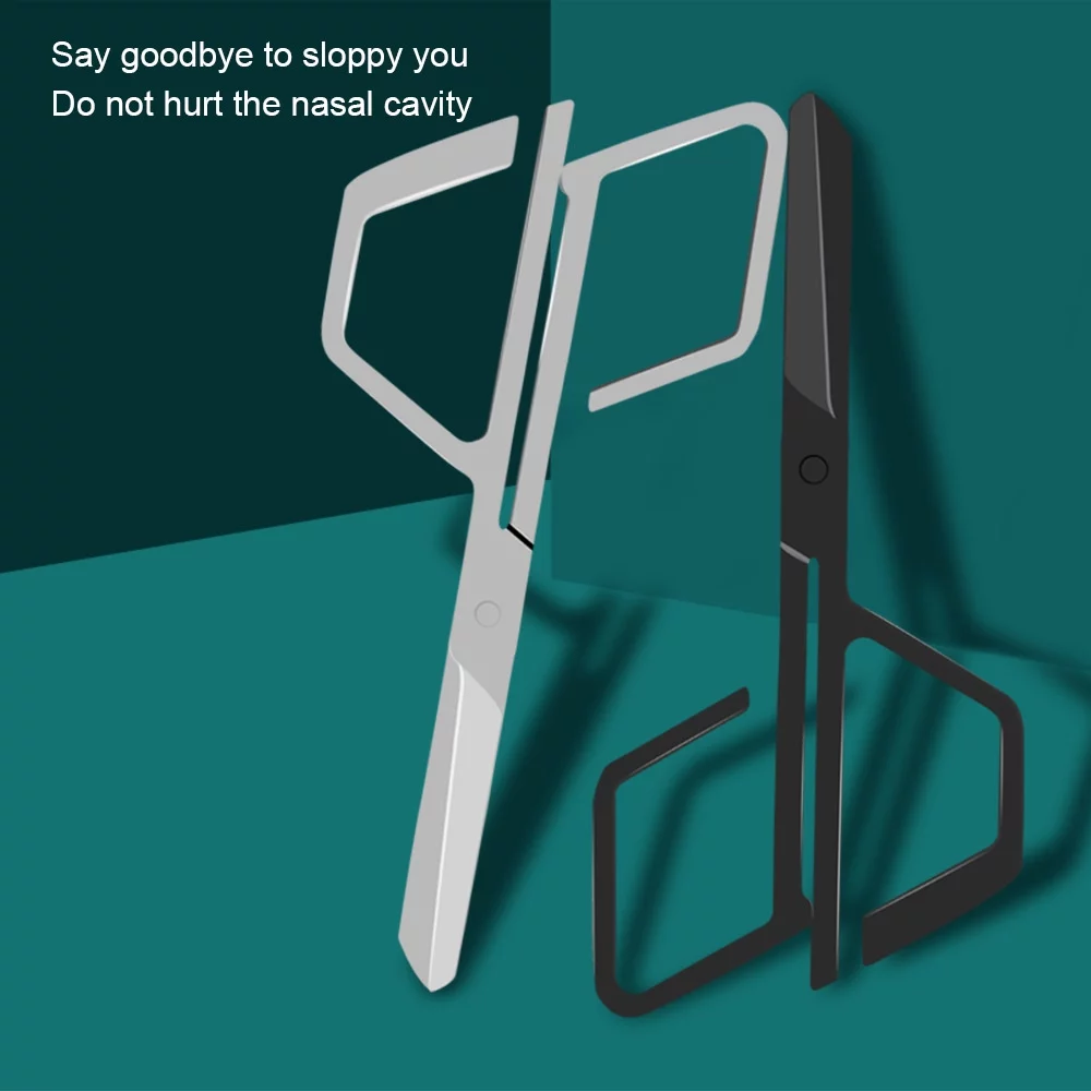 Nebublu Professional Nose Hair Scissor Facial Hair Scissors , Stainless Steel Safety Scissors for Men & Women, Precision Trimming for Unwanted Hair, Suitable for All Skin Types