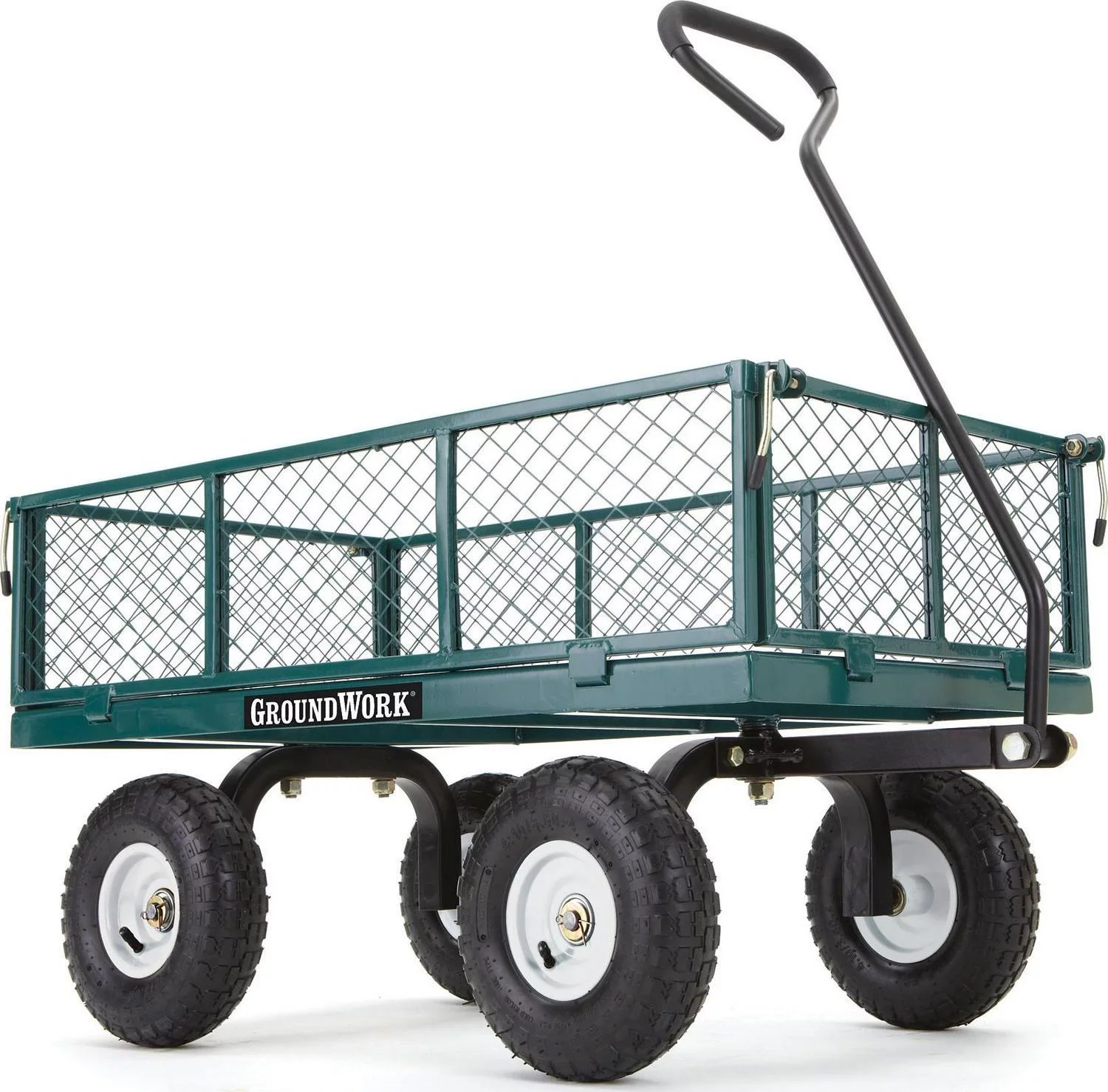 GroundWork 800 lb. Capacity Steel Garden Cart