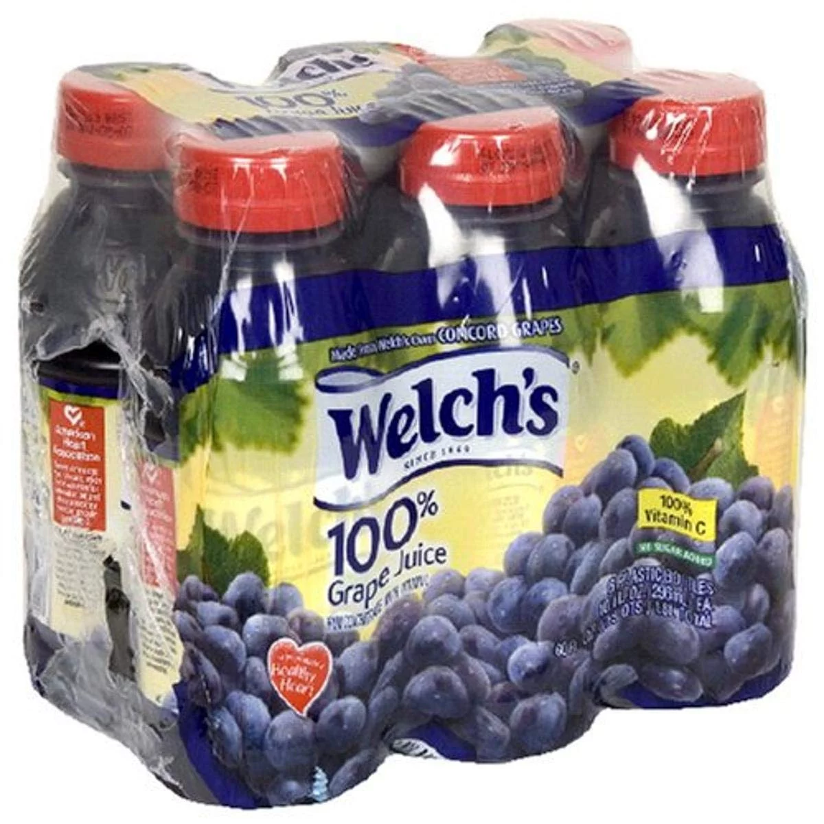 Welch's 100% Grape Juice Concord Grape On-the-Go Bottle (Pack of 4)