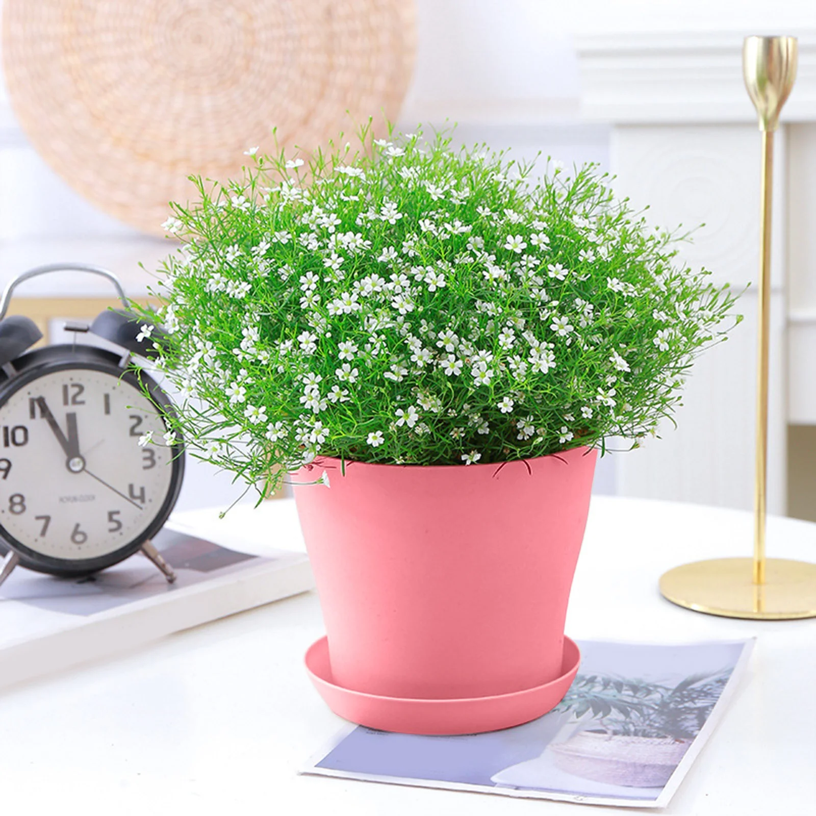 Long Open Flowerpot Resin Flowerpot Balcony Large Rose Pot Pot Succulent Flowerpot Clear Large Ceramic Flower Outdoor Set Indoor Ceramic Flower Wooden Flower Pot Stand Potted Meat Book Ceramic