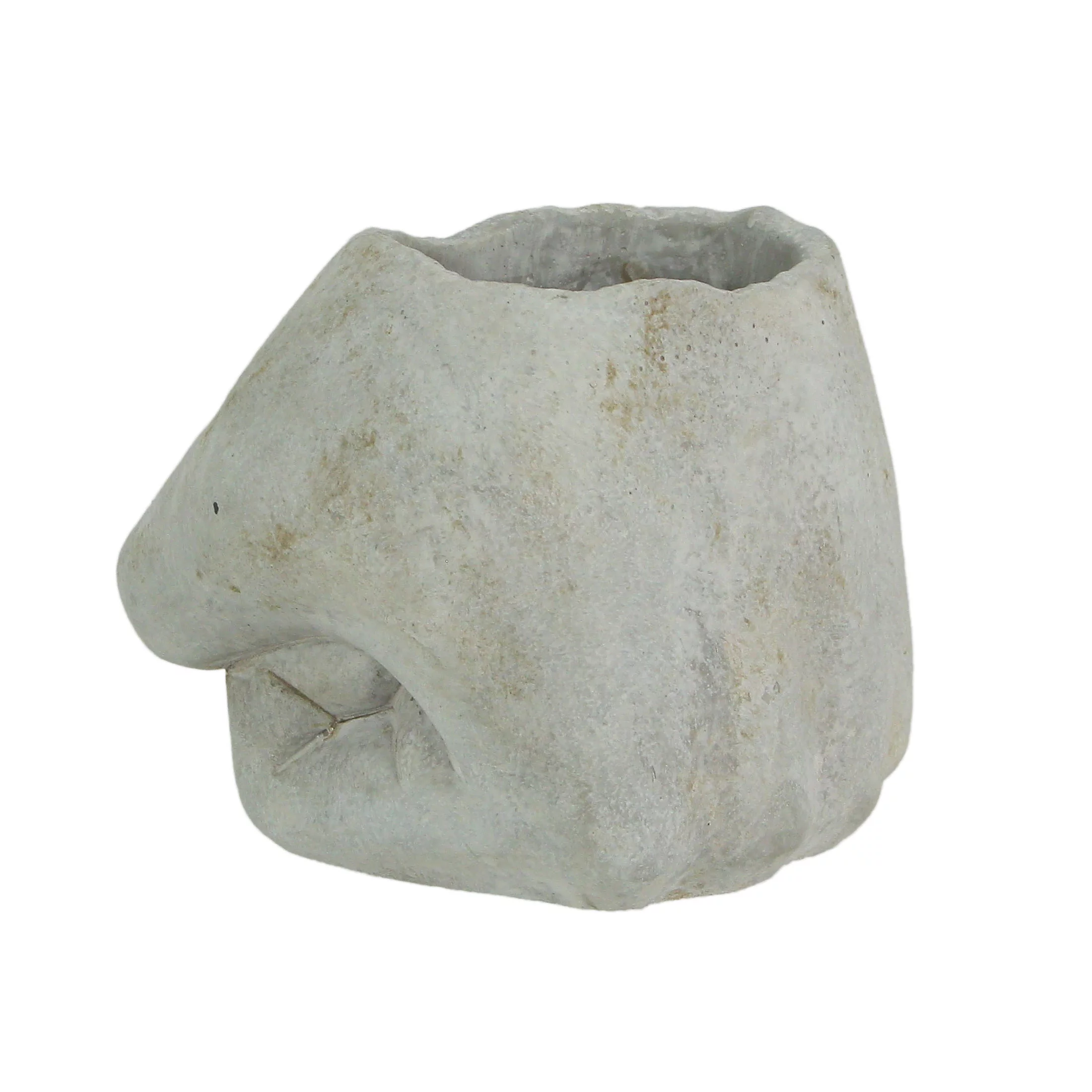 Mayrich 7 inch Fist Bump Hand Concrete Plant Pot Planter / Candle Holder