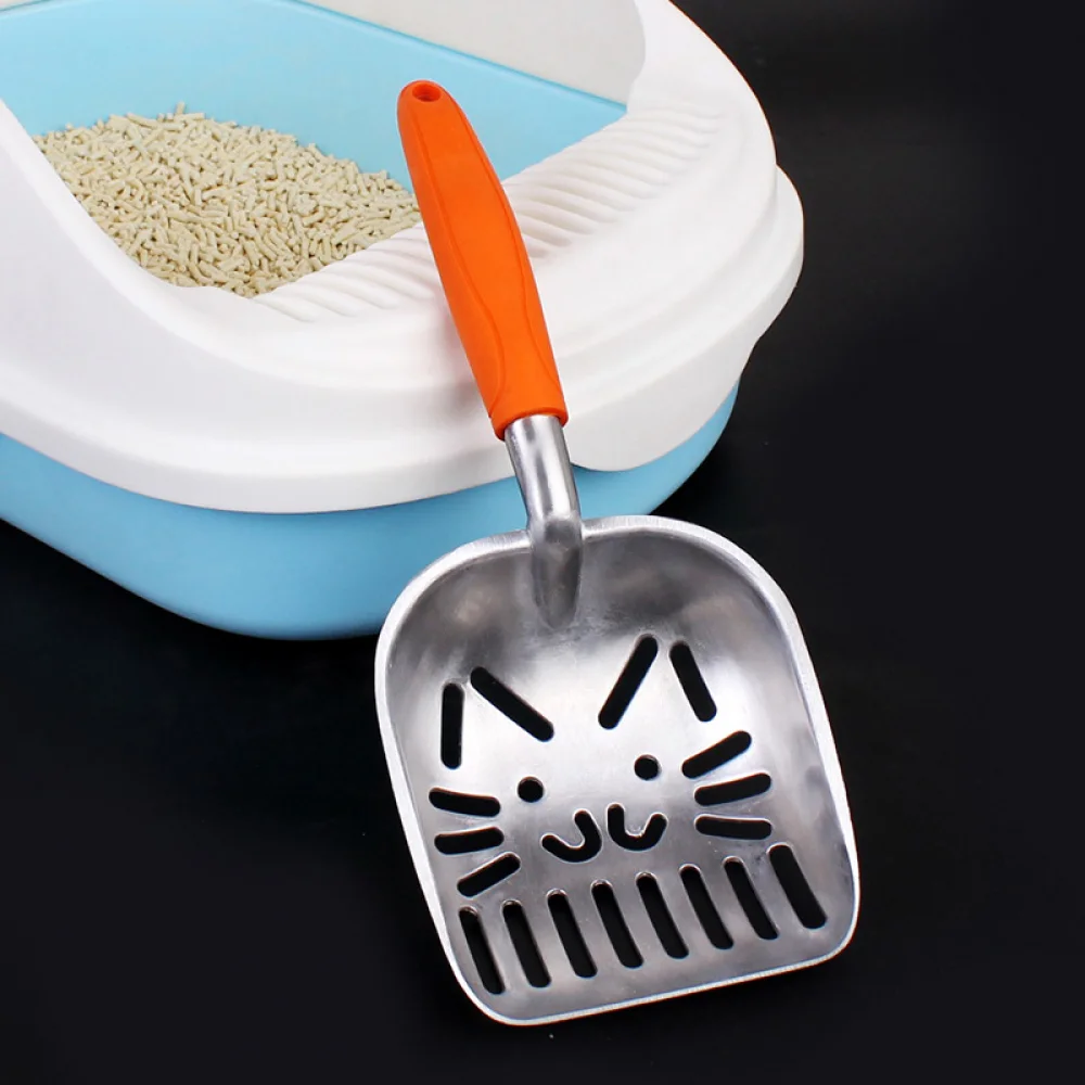 Cat litter shovel, durable cat litter, small hole cat feces shovel, cat litter shovel metal