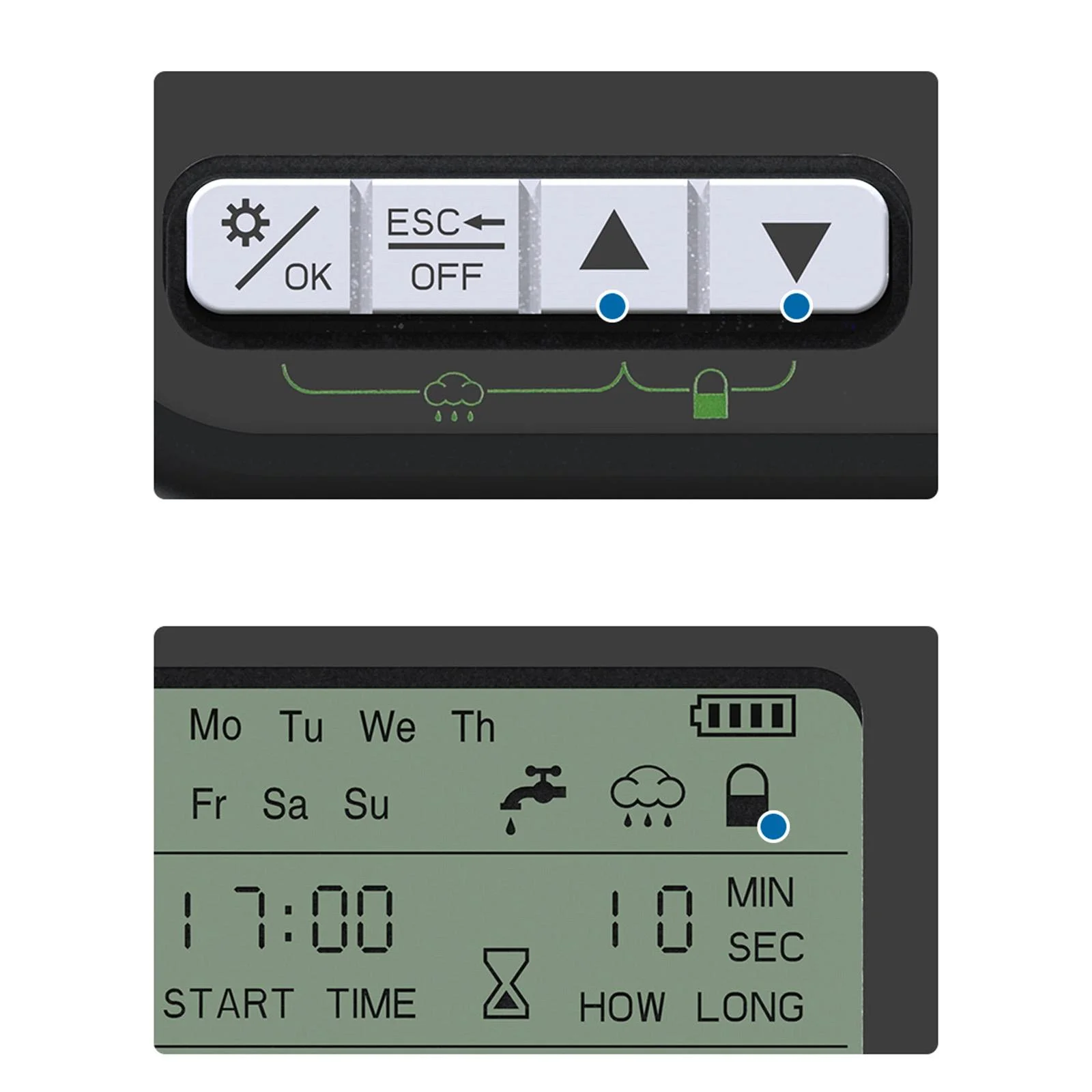 kesoto Sprinkler Timer Water Hose Timer Automatic Drip Irrigation Timer, Faucet Timer Manual Watering for Garden Backyard Yard Patio