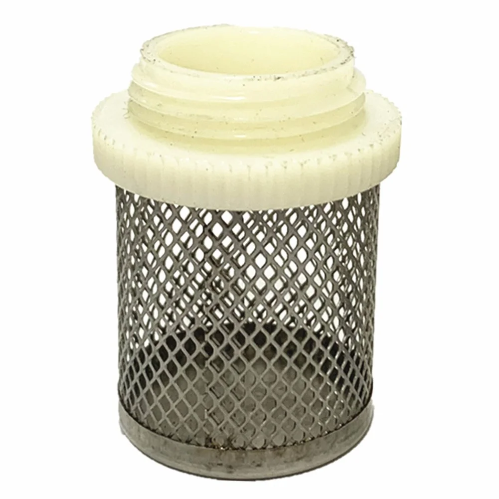3/4 Pump Rain Barrel Suction Strainer Stainless Steel Basket Hose Filter Garden