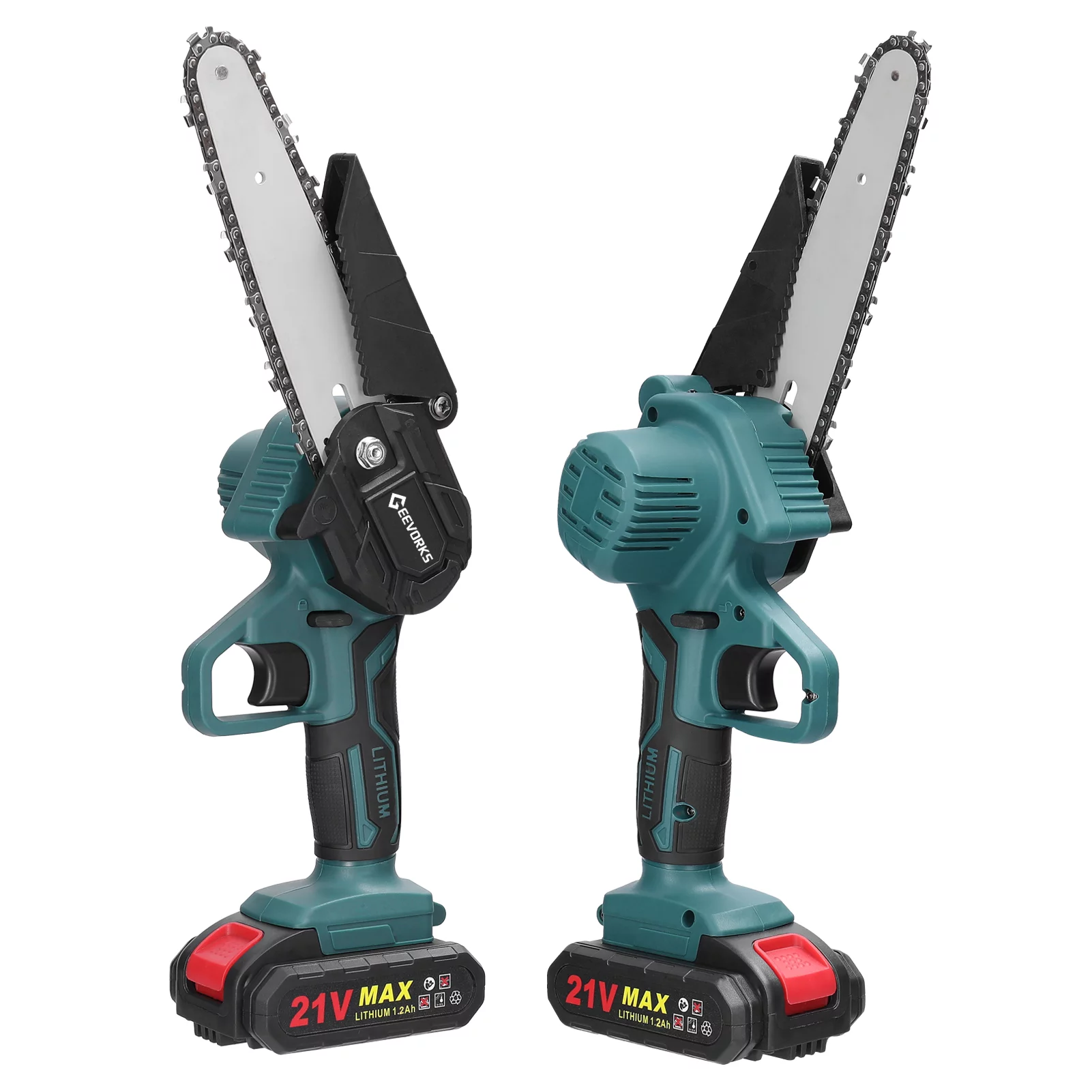 Portable Electric Pruning Saws by Geevorks, One,handed Woodworking Chainsaw for Garden Orchard Branch Clip