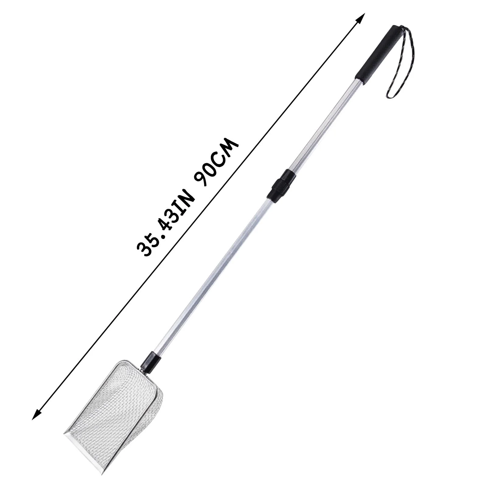 Cat Litter Shovel With Extended Handle Stainless Steel Climbing Pet Shovel Beach Shovel Toilet Pickup