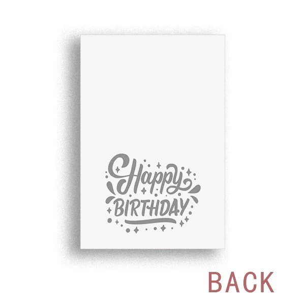 Saplings Sle Small TV Face Original Happy Birthday Greeting Cards Envelopes Blank