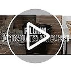 Pilgrim Home and Hearth 19504 Air Insulated Ash Bucket, 14.75″D x 12.25″W x 13″H, 7 lbs, Black