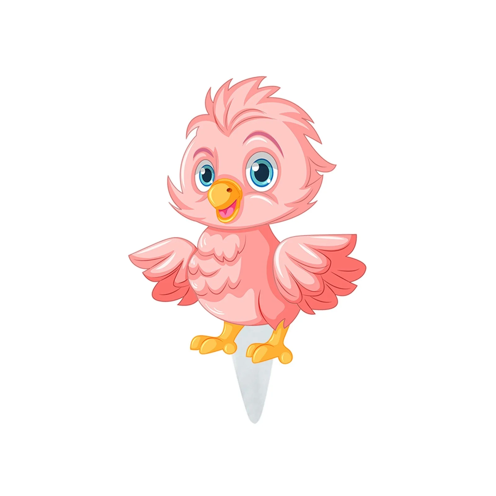 Garden Outdoor Wooden Cartoon Rooster Decoration With Cute Rooster Garden Logo Garden Party Decoration Outdoor Garden Supplies Wooden Products Utility Tool