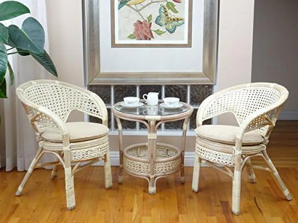 HYHBIBOOM Pelangi Handmade Rattan Dining Wicker Chair W/Cushion