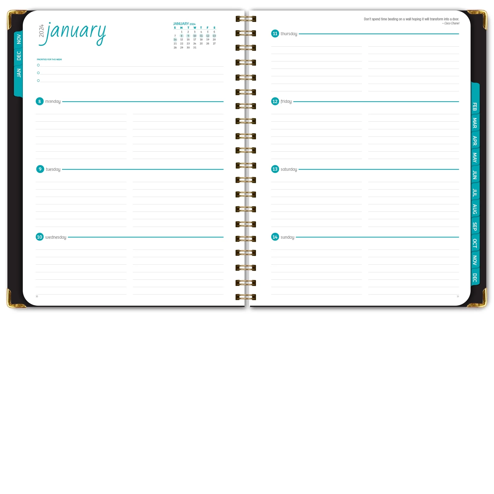 Hardcover CY 2024 Fashion Planner - 8.5