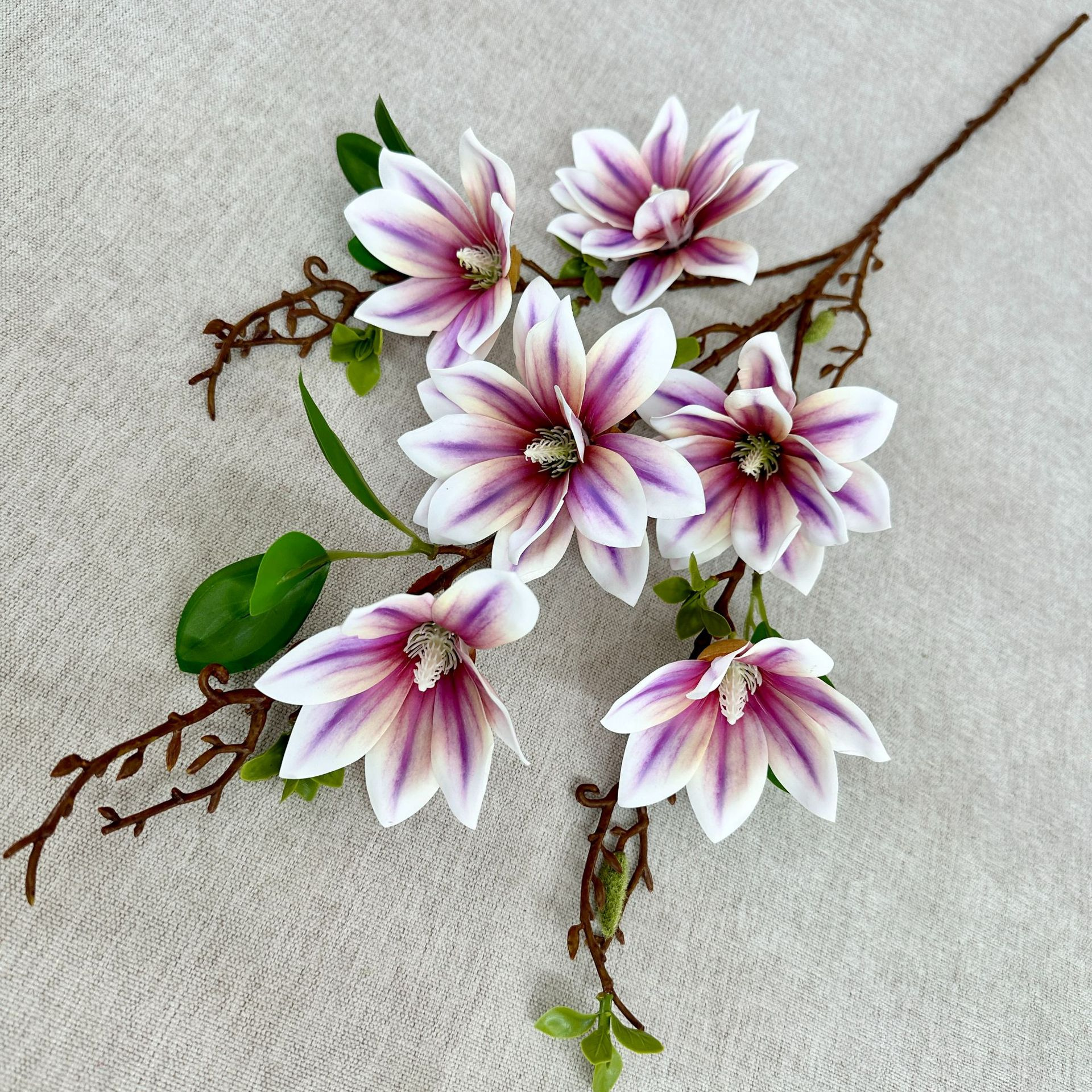Single Branch Millennium Magnolia Xiaolongfeng Furnishing Living Room Flower Settings Wedding Wedding Wedding Flower Material