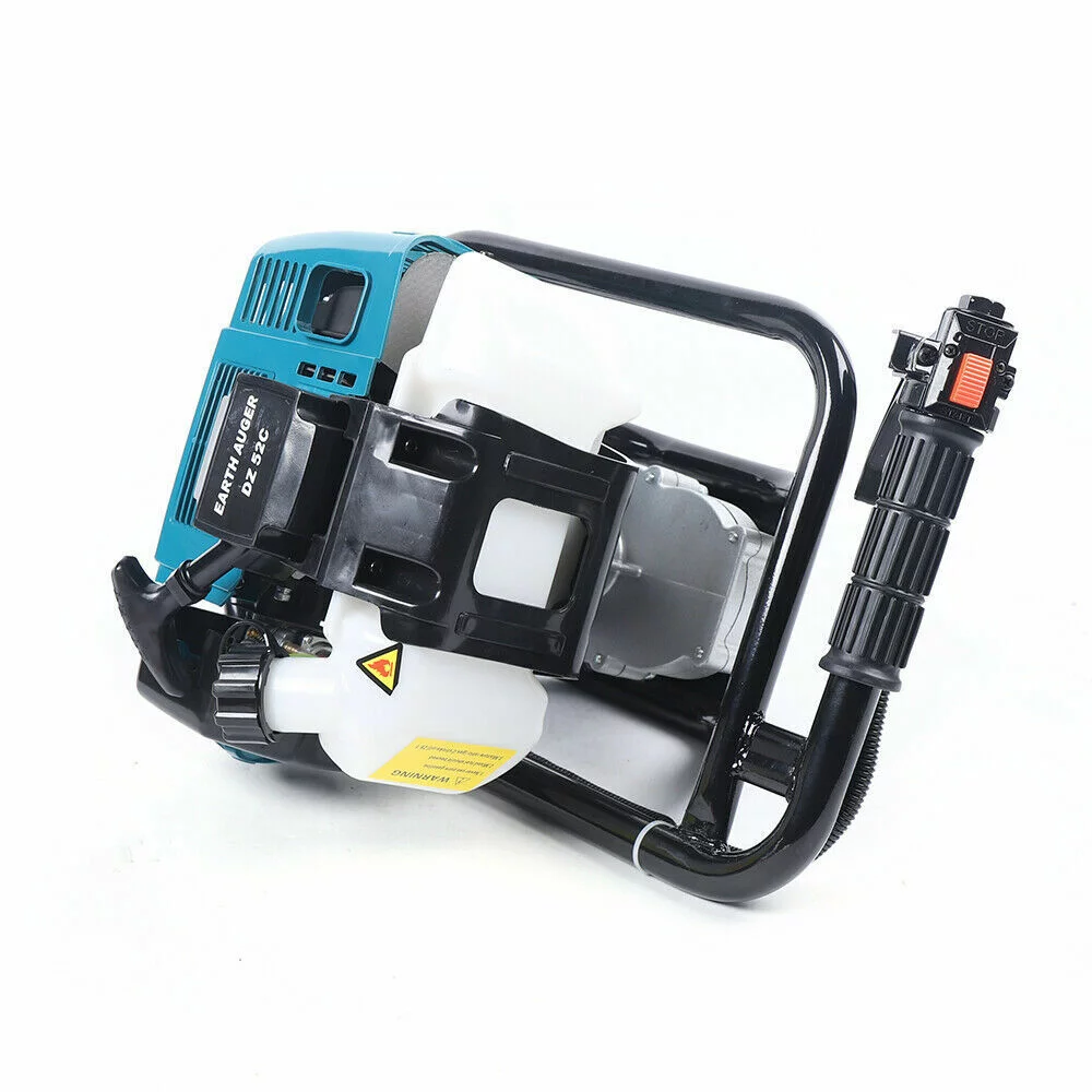 DENEST 52CC 2 Stroke Post Hole Digger Gasoline Powered Soil Earth Auger Borer Driller with 4