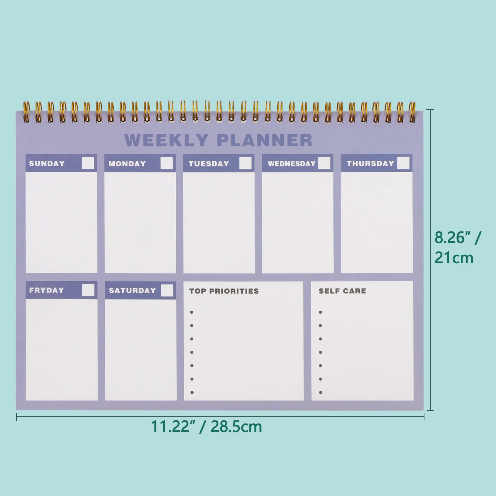 Skycase Weekly Planner Notepad,Undated Planning Pad with Daily Schedule,50 Sheets Weekly Calendar Notepad for Work,Office, Home,Undated Weekly to Do List Notepad Daily Tasks, Checklist,Schedule