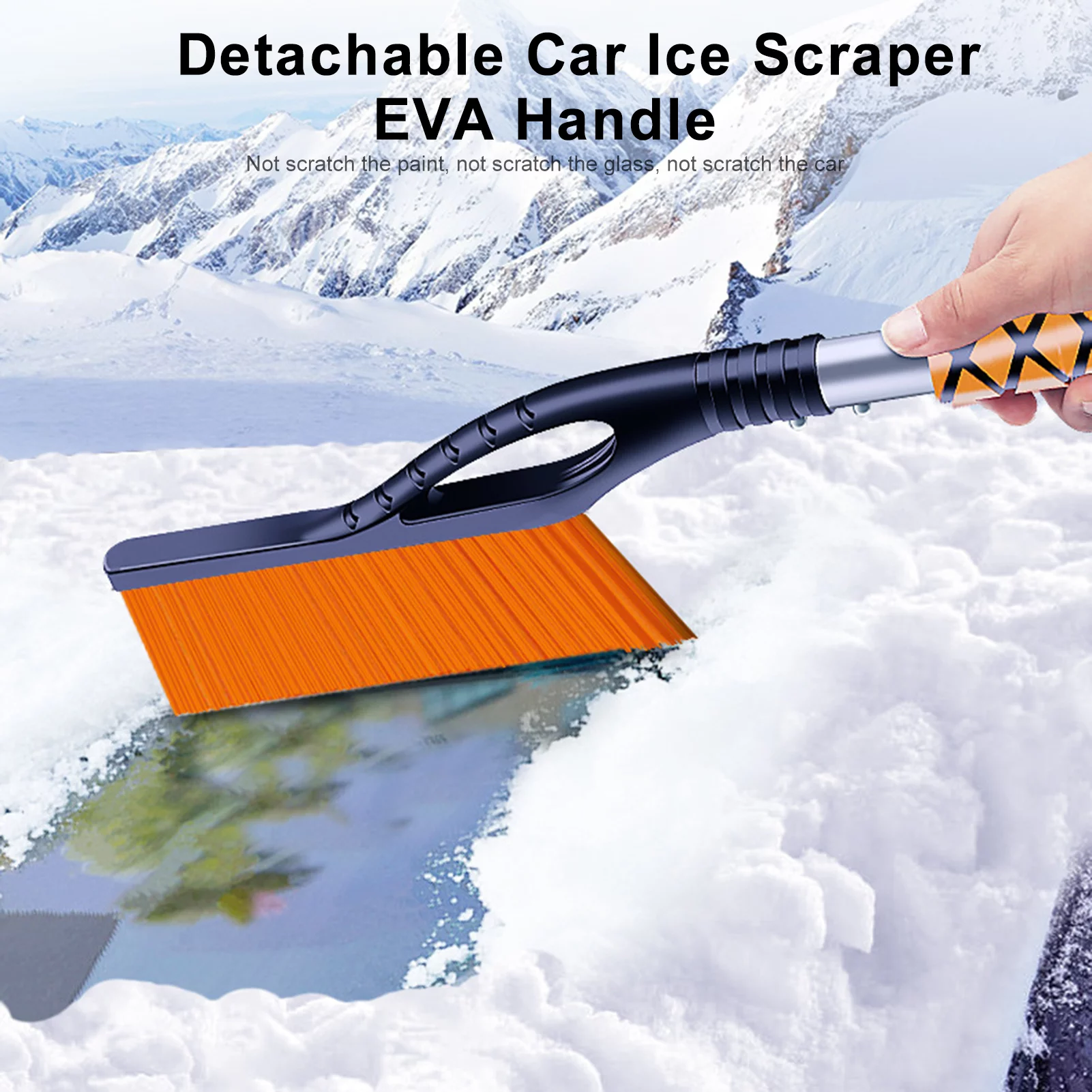 Snow Shovel,Tool Thickened Handle Remover Snow Brush Snow Brush Ice Brush Ice Tool Car Ice Scraper Snow Remover Ice Tool Thickened Handle Ice Snow Thickened Handle Ice Mewmewcat Huiop Qahm